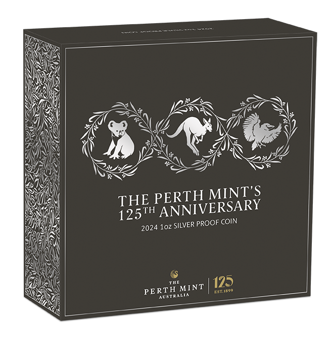2024 The Perth Mint 125th Anniversary 1oz Silver Proof Coin Australian Specialty Coins