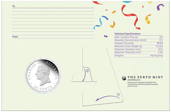 2026 Happy Birthday Silver 1/2oz Proof Coloured Coin