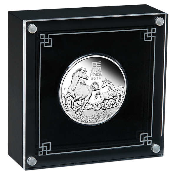 2026 Year of the Horse 5oz Silver High Relief Proof Coin