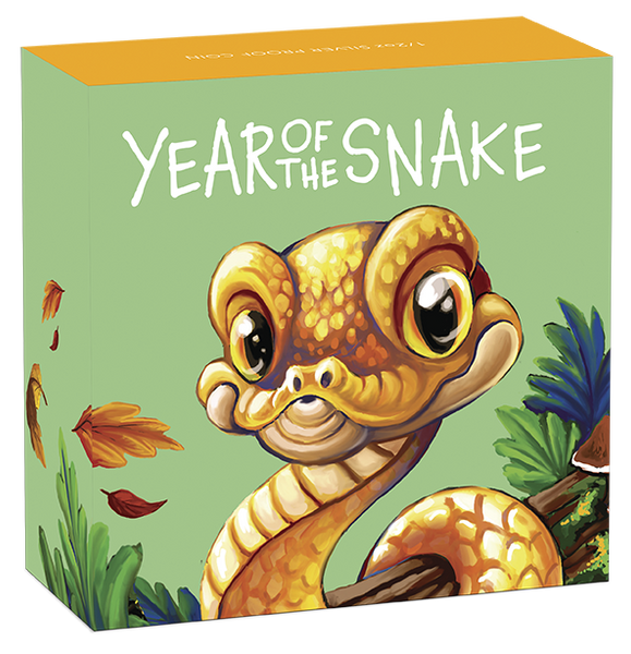 2025 Baby Lunar Snake 1/2oz Silver Coloured Proof Coin
