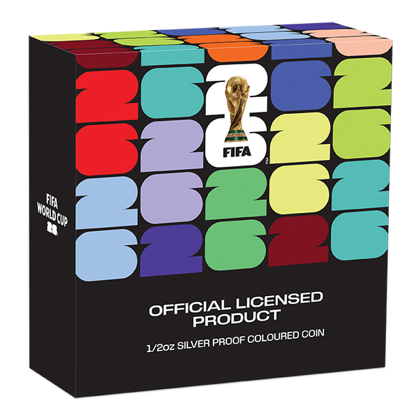 2026 FIFA World Cup 1/2oz Fine Silver Proof Coloured Coin