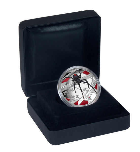 2026 Deadly & Dangerous $1 Redback Spider 20th Anniversary Privy Mark 1oz Silver Proof Coin