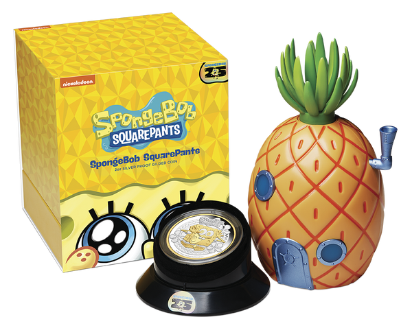 2024 SpongeBob 'SquarePants'  2oz Silver Proof Gilded Coin