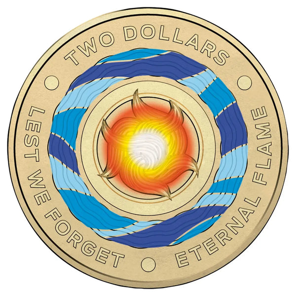 2018 $2 Eternal Flame Al-Br Coin Pack - New Design Card