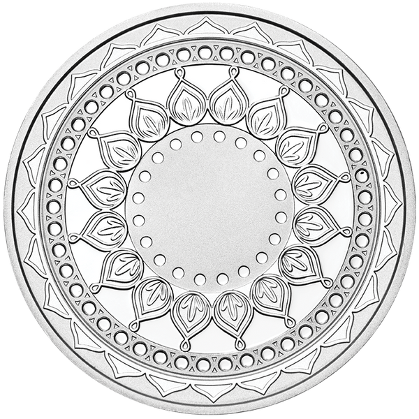 2019 Diwali 1oz Silver Coloured Medallion - Perth Mint