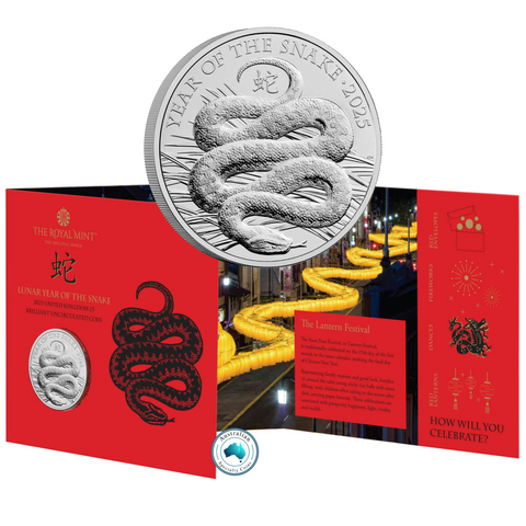 2025 Lunar Year of the Snake £5 Brilliant Uncirculated Coin
