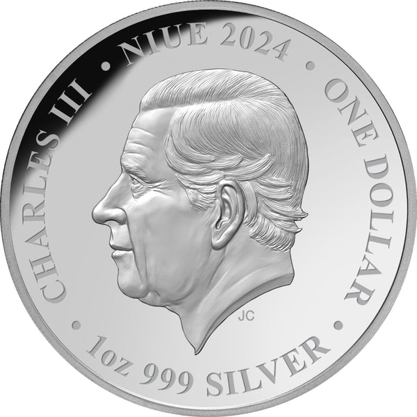 Lunar Dragon 2024 $1 1oz Silver Proof Coin