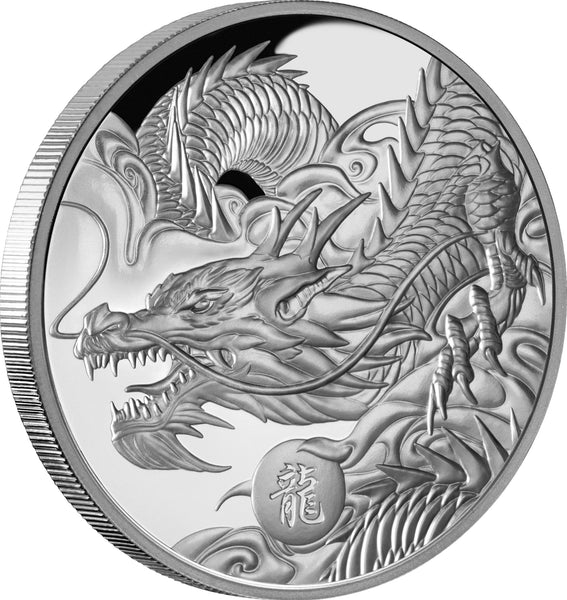 Lunar Dragon 2024 $1 1oz Silver Proof Coin