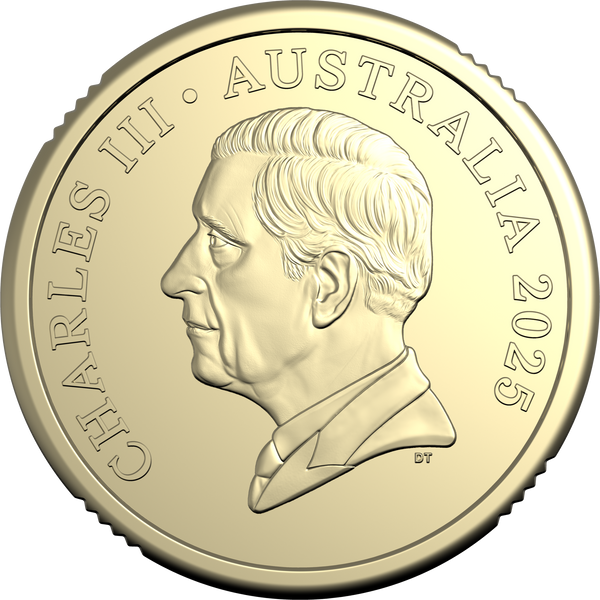2025 King Charles $2 Royal Australian Mint Roll - Non-Premium (Includes Protective Tube)