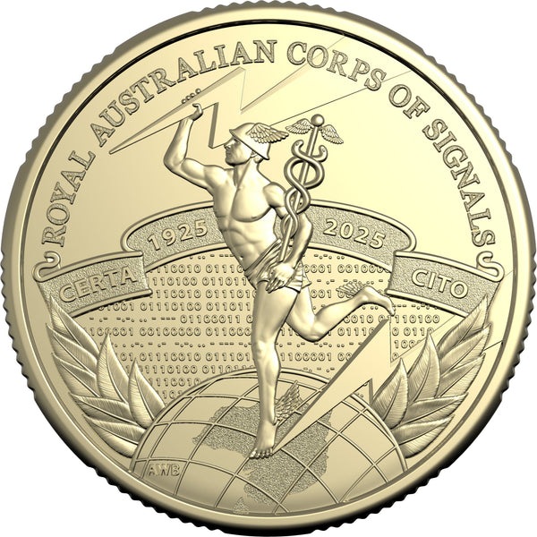 2025 Royal Australian Corps of Signals Centenary $1 Uncirculated Coin