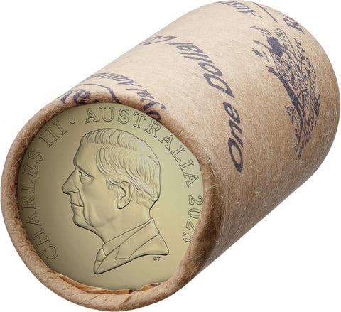 2025 King Charles $1 Royal Australian Mint Roll - Non-Premium (Includes Protective Tube)