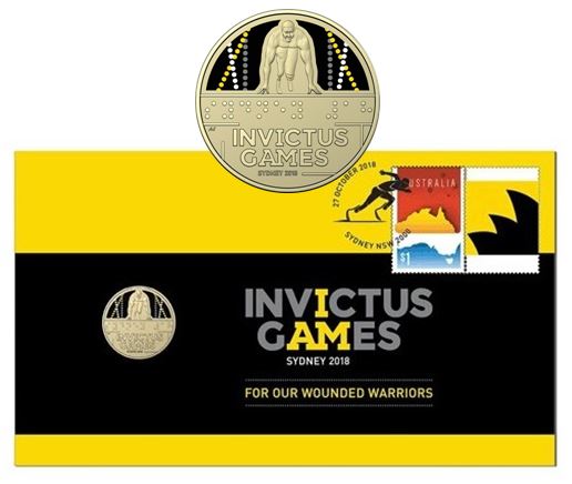 2018 Invictus Games PNC with Coloured $1 Coin