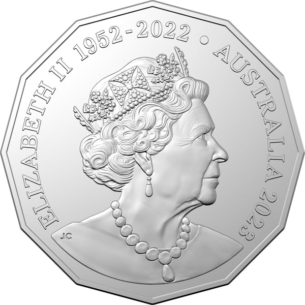 2023 AC/DC 50th Anniversary 50c Carded Coin