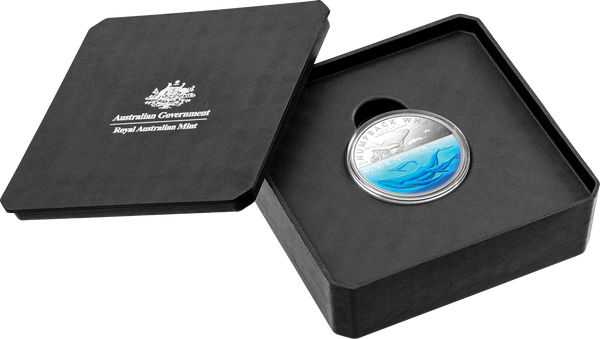 2023 Australian Antarctic Territory 'Humpback Whale' 1oz Coloured Silver Proof Coin
