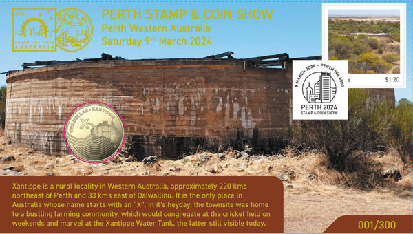 2024 Perth Stamp and Coin Show PNC Set of 4 Covers