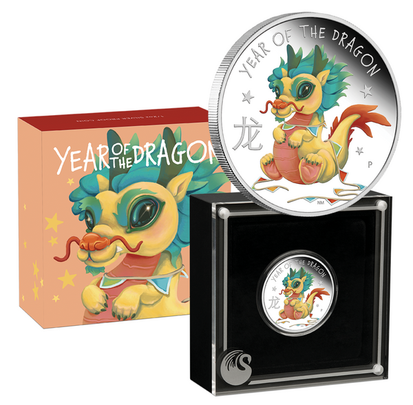 Baby Dragon Silver Coin