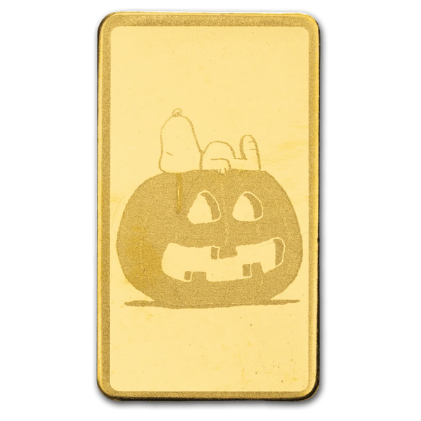 2026 PAMP Peanuts Great Pumpkin 60th Anniversary 1/2g Gold Bar in TEP