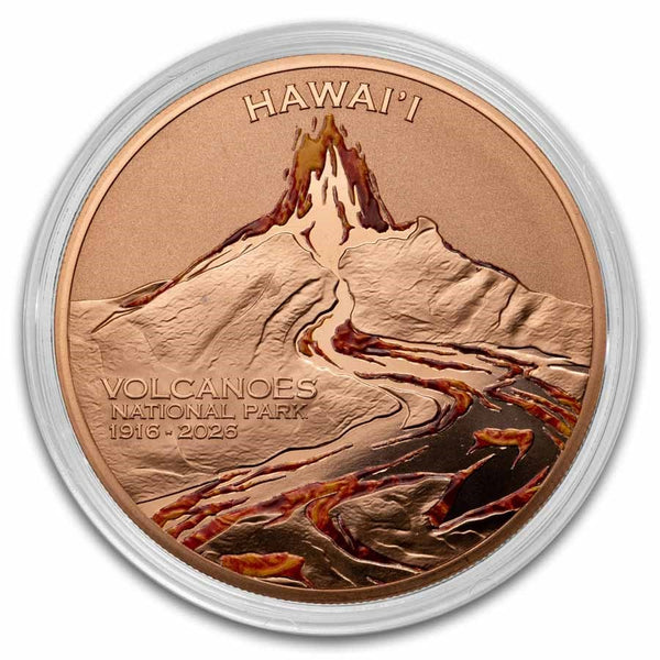 2026 Cameroon Hawai'I Volcanoes National Park 5oz Copper