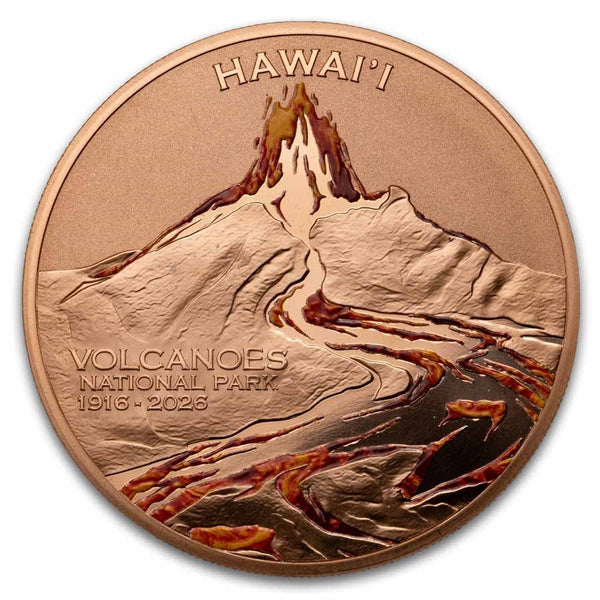 2026 Cameroon Hawai'I Volcanoes National Park 5oz Copper