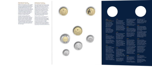 2023 Honouring Elise MacGill 7 Coin Keepsake Carded Coin Set - With Coloured $1 Coin
