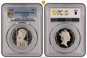 1995 Weary Dunlop 50c Proof PR69DCAM