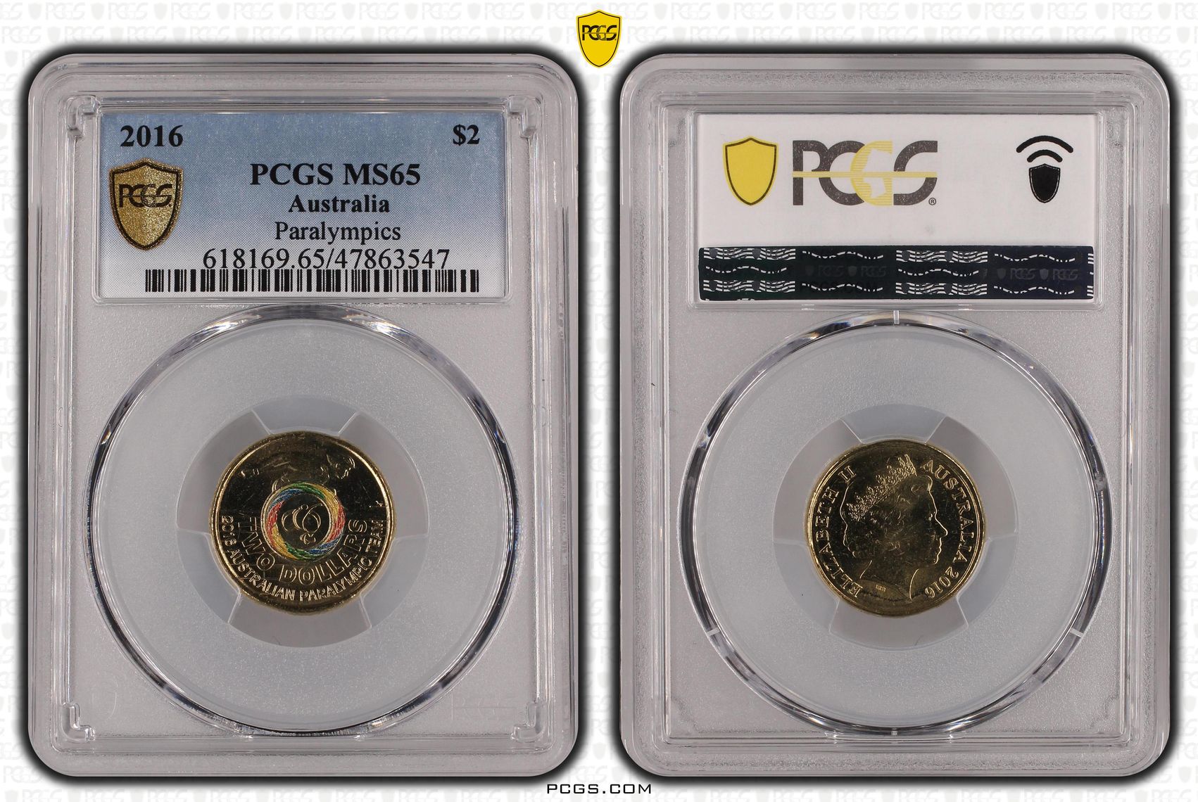 2016 Paralympics $2 MS65