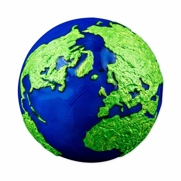 2022 Green Planet Earth $5 3oz Silver Coloured Sphere Coin