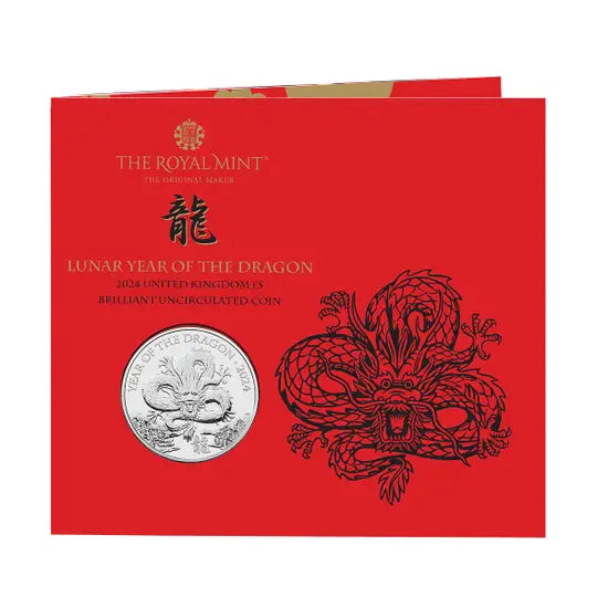 2024 Lunar Year of the Dragon £5 Brilliant Uncirculated Coin