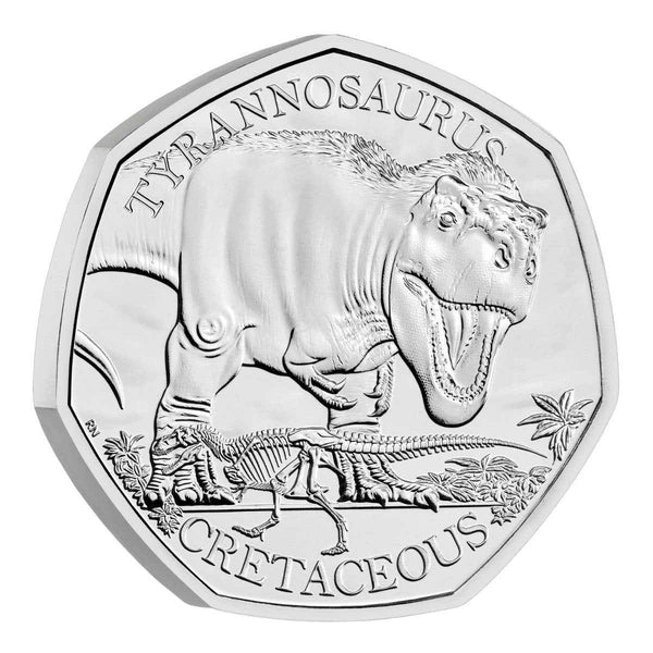 2024 Tyrannosaurus 50p Brilliant Uncirculated Coin