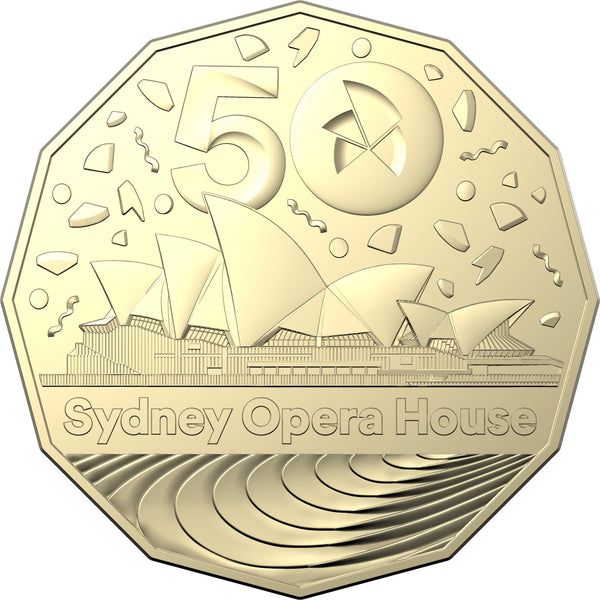 2023 Sydney Opera House 50c Uncirculated Coin on Card