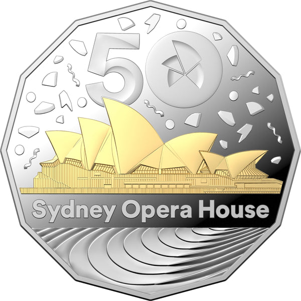 2023 Sydney Opera House Selectively Gold-Plated 50c Silver Proof Coin