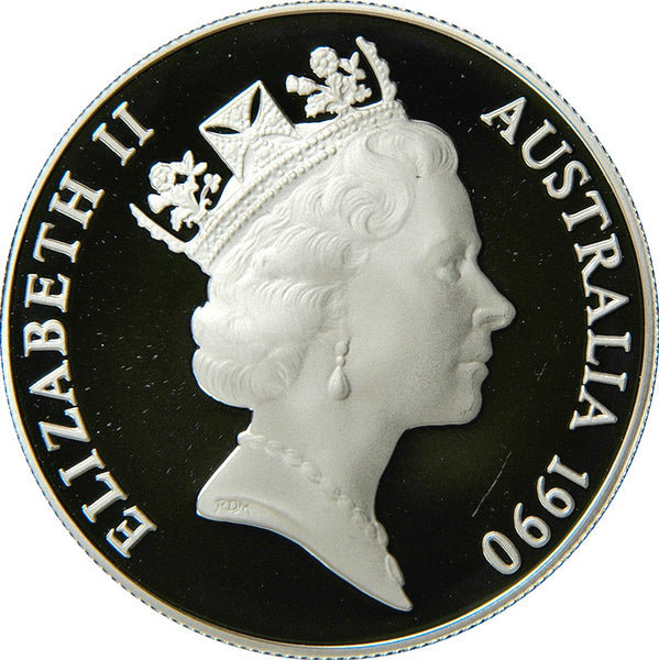 1990 Birds of Australia 'Cockatoo' $10 Silver Proof