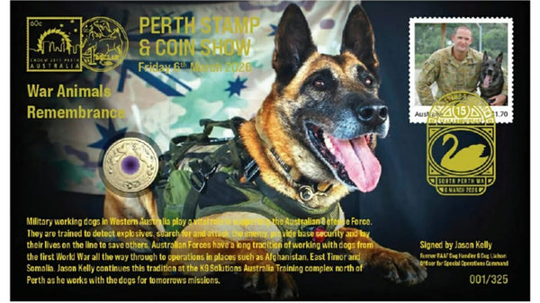 2026 Perth Stamp and Coin Show PNC Set of 4 Limited Edition Covers