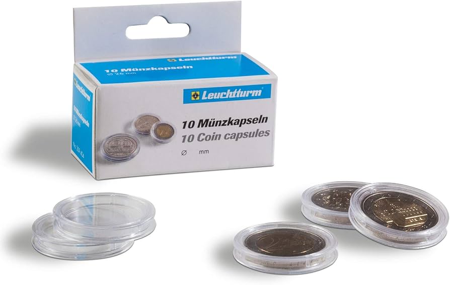 Lighthouse Coin Capsules 50mm (pack of 10)