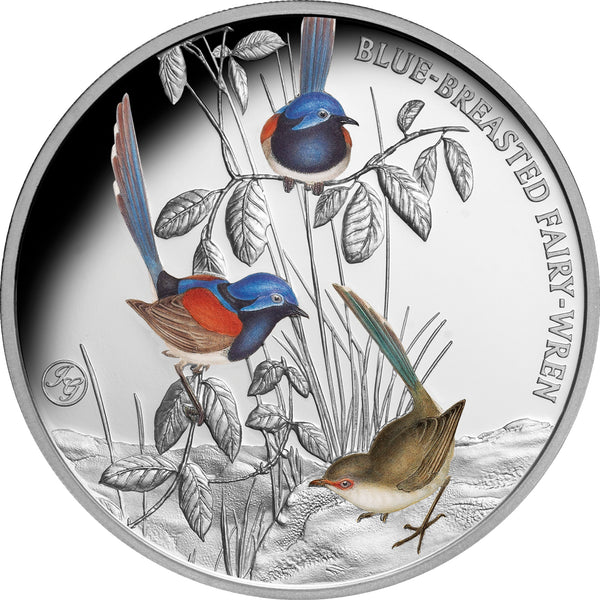 2026 Birds of Australia $1 Blue-Breasted Fairy-Wren 1oz Silver Proof Coin