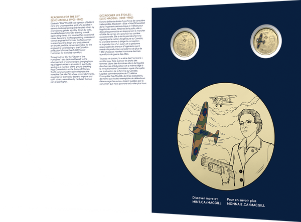 2023 Honouring Elise MacGill 7 Coin Keepsake Carded Coin Set - With Coloured $1 Coin