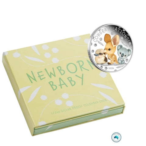 2026 Newborn 1/2oz Silver Proof Coloured Coin in Card