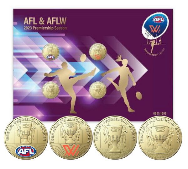 2023 AFL & AFLW Limited-Edition Four-Coin PNC