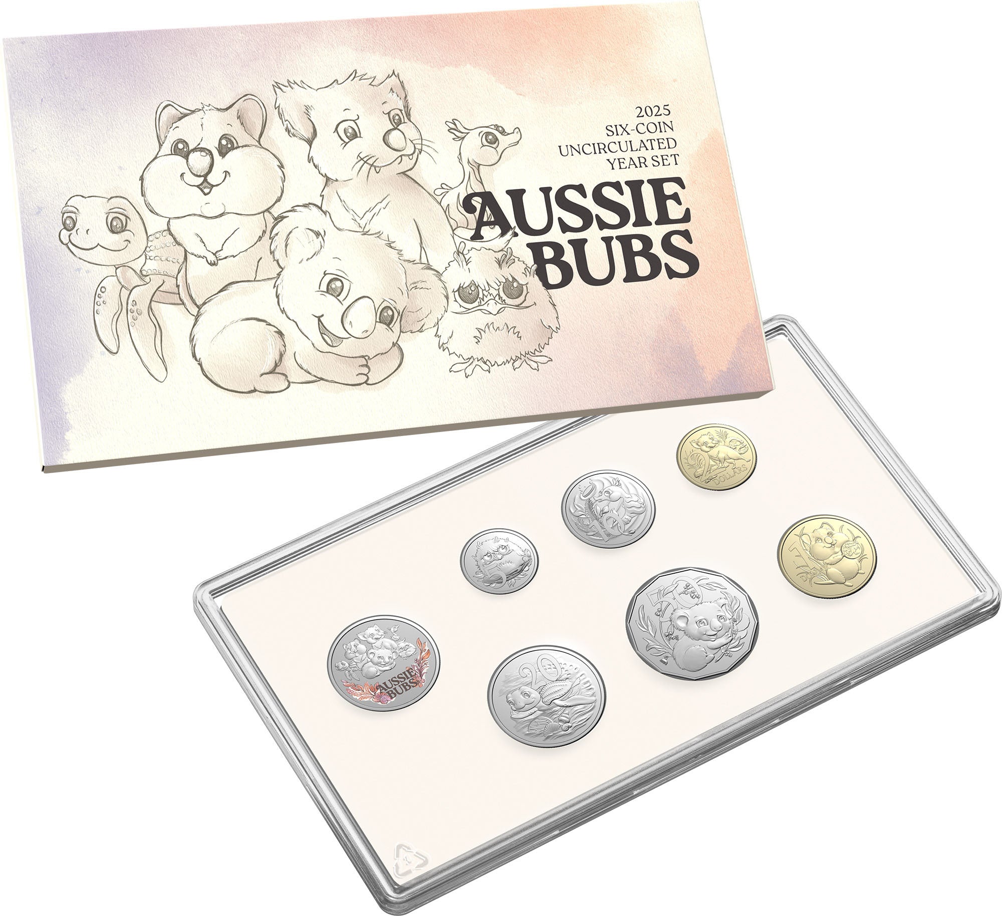 2025 Baby Six-Coin Mint Set with Medallion - King Charles Effigy