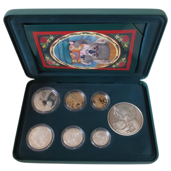 1998 Australian 6-Coin Baby Proof Set with Silver Medallion