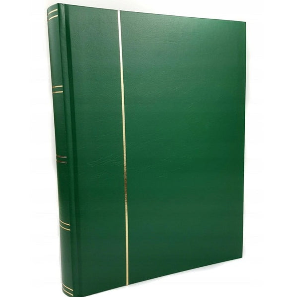 Lighthouse Basic Stamp Stockbook, A4 with 16 Black Pages - Blue Hard Cover