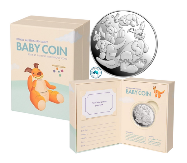 2024 Baby Kangaroo 1oz Fine Silver Proof Coin