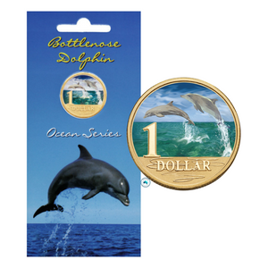 2006 Ocean Series 'Bottlenose Dolphin' $1 Coloured Uncirculated Coin