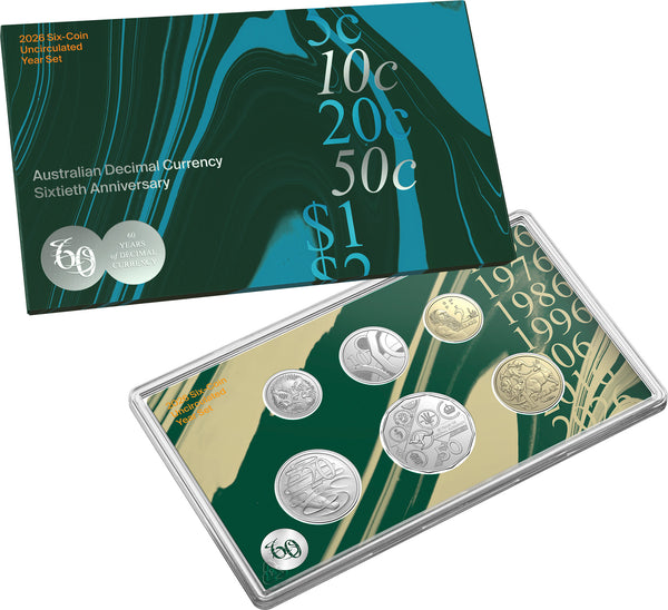 2026 Sixty Years of Decimal Currency 6 Coin Uncirculated Mint Set
