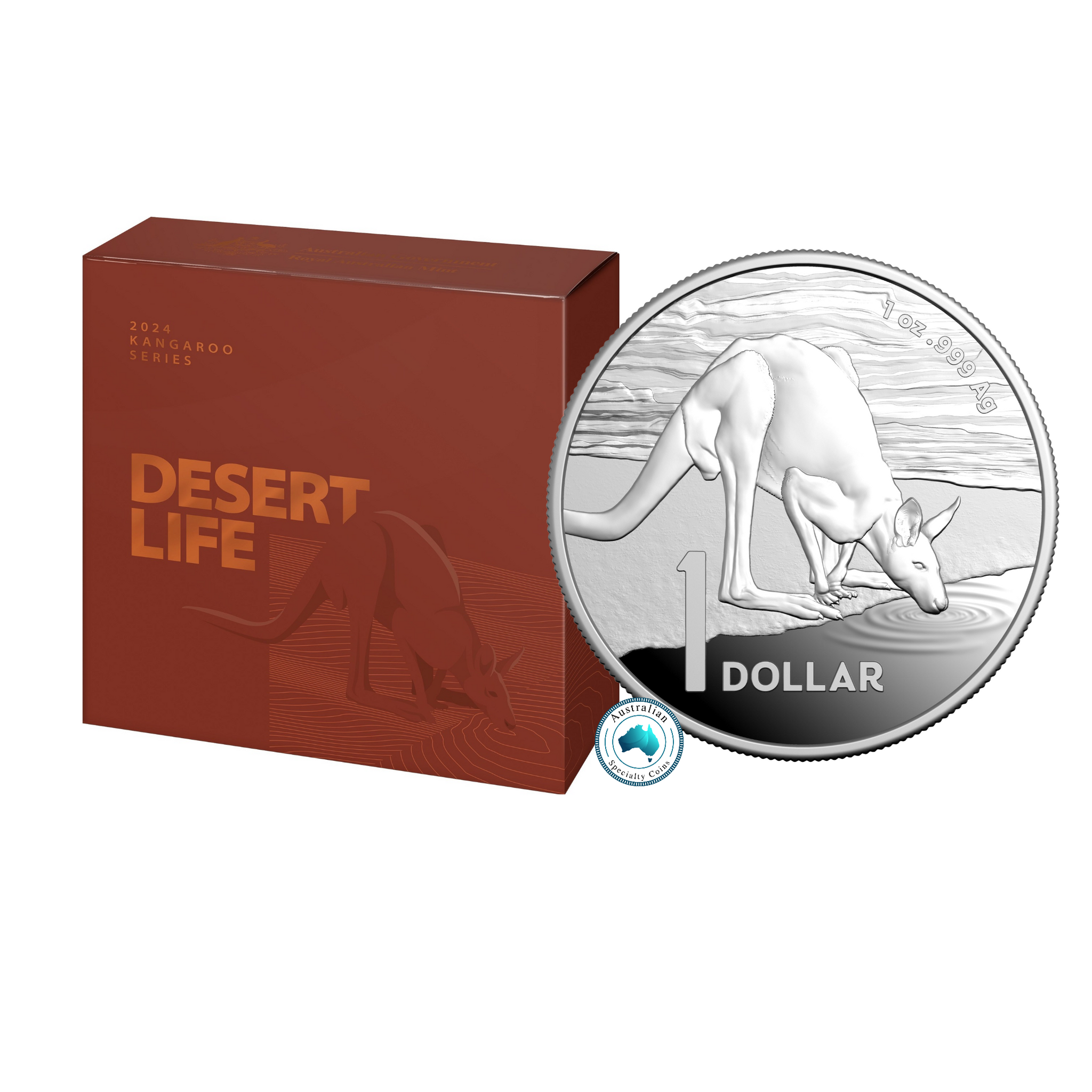 2024 Kangaroo Series $1 1oz Silver Proof Coin