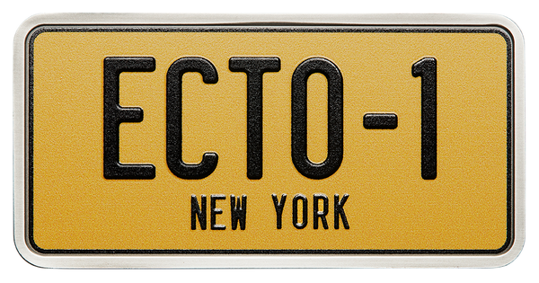 2024 Ghostbusters 2oz Silver Ecto-1 License Plate Shaped Coin