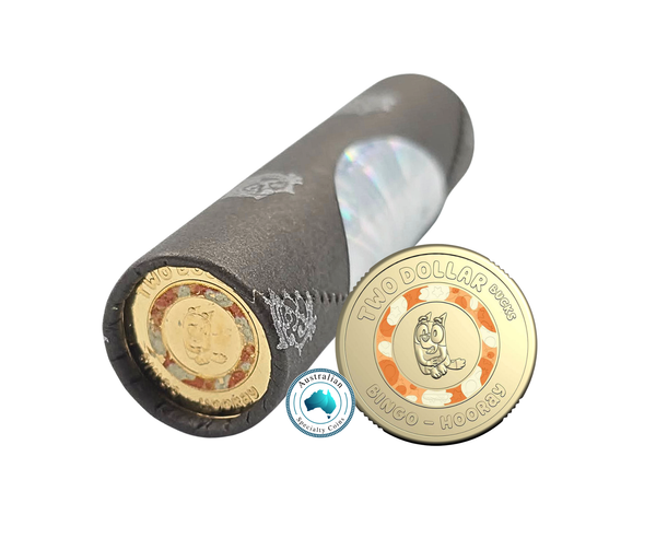 2026 Bingo 'Hooray' $2 Cotton & Co Coin Roll with Protective Tube