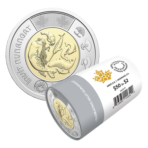 2024 Celebrating Inuit Nunangat $2 Non-Colourized Special Wrap Roll