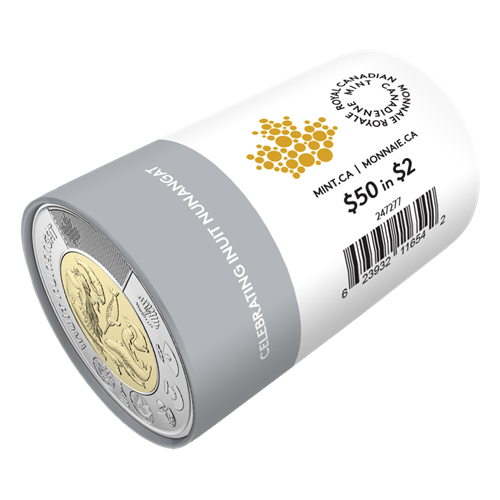 2024 Celebrating Inuit Nunangat $2 Non-Colourized Special Wrap Roll