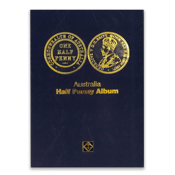 Lighthouse Push-In Style Album - Australian Half Penny 1911-1964 (Dansco Style)
